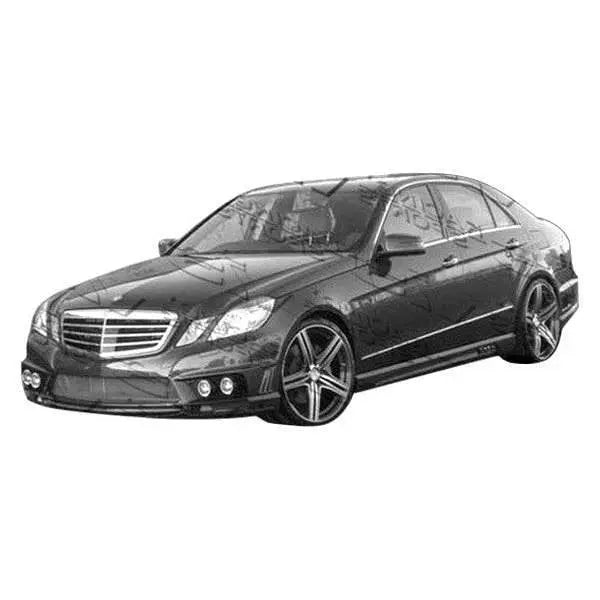 2010-2012 Mercedes E Class W212 4 doors VIP Style FRP Primer Side Skirts-1