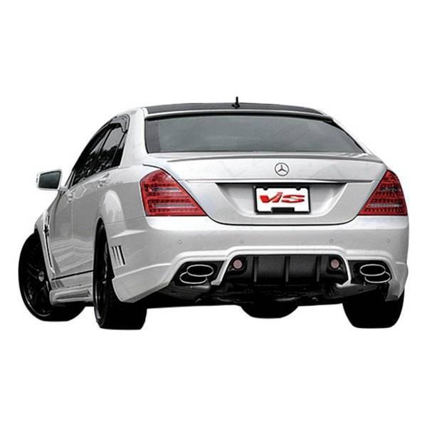 2010-2013 Mercedes S Class W221 4 doors VIP Style FRP Primer Rear Bumper-1