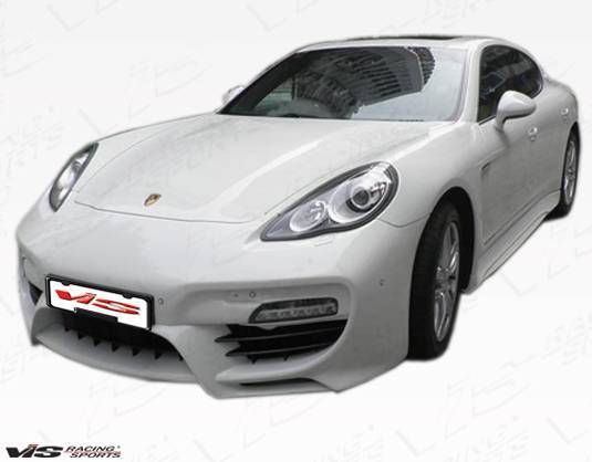 2010-2013 Porsche Panamera Concept D Style FRP Primer Front Bumper-2