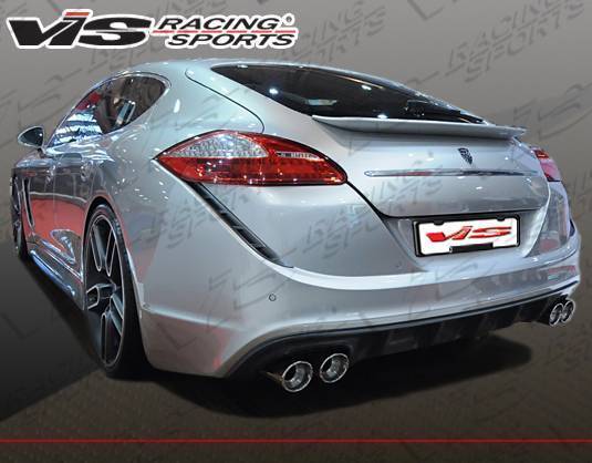 2010-2013 Porsche Panamera Concept D Style FRP Primer Rear Lip-2