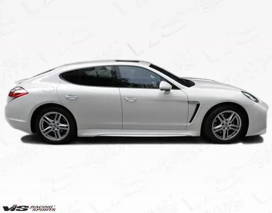 2010-2013 Porsche Panamera Concept D Style FRP Primer Side Skirts-2