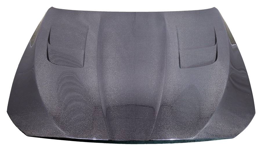 2011-2016 BMW 5 SERIES F10 4 doors Carbon Fiber Black Hood-2