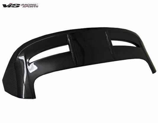 2011-2016 Ford Fiesta 2 doors 4 doors Carbon Fiber Black Spoiler-1