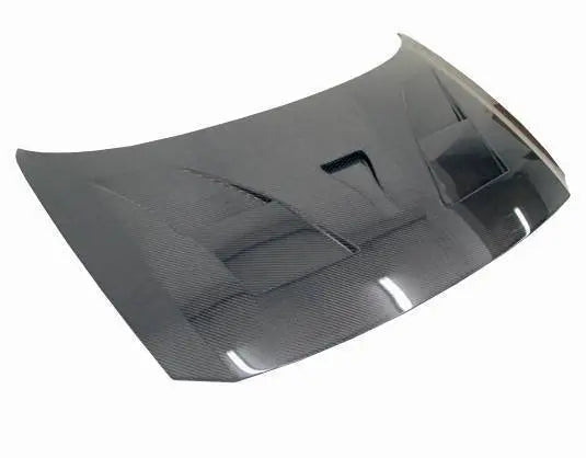 2011-2016 Honda CRZ Hatchback AMS Style Carbon Fiber Black Hood-2