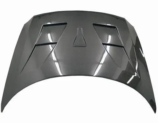 2011-2016 Honda CRZ Hatchback AMS Style Carbon Fiber Black Hood-4