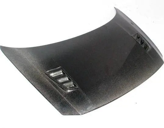 2011-2016 Honda CRZ Hatchback RR Style Carbon Fiber Black Hood-1
