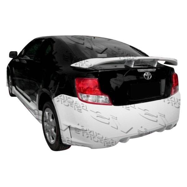 2011-2013 Scion TC 2 doors CYBER Style FRP Primer Rear Bumper-1