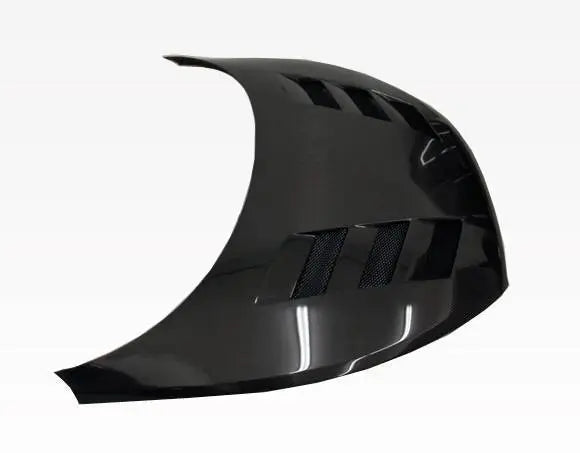 2012-2017 Hyundai Veloster 2 doors AMS Style Carbon Fiber Black Hood-2