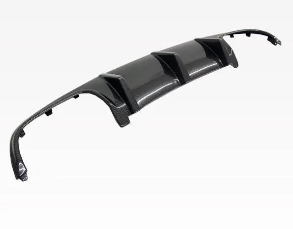 2012-2014 Mercedes C Class W204 4 doors Carbon Fiber Black Diffuser-1