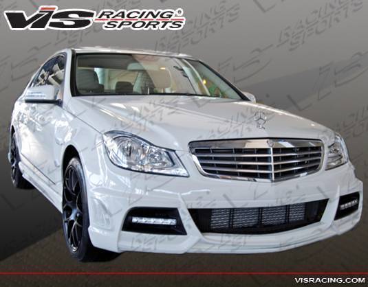 2012-2014 Mercedes C Class 4 doors VIP Style FRP Primer Front Bumper-2