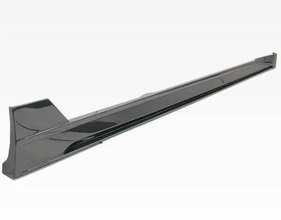 2012-2015 Tesla Model S Carbon Fiber Black Side Skirts-3