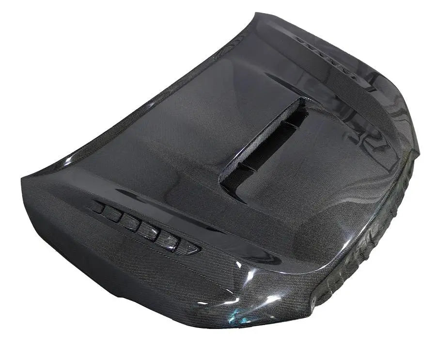 2014-2018 Subaru Forester 4 doors V Line Style Carbon Fiber Black Hood-1