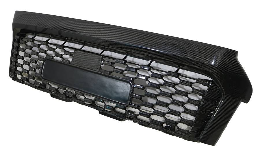 2014-2020 Toyota Tundra 2 doors 4 doors Carbon Fiber Black Grill-1