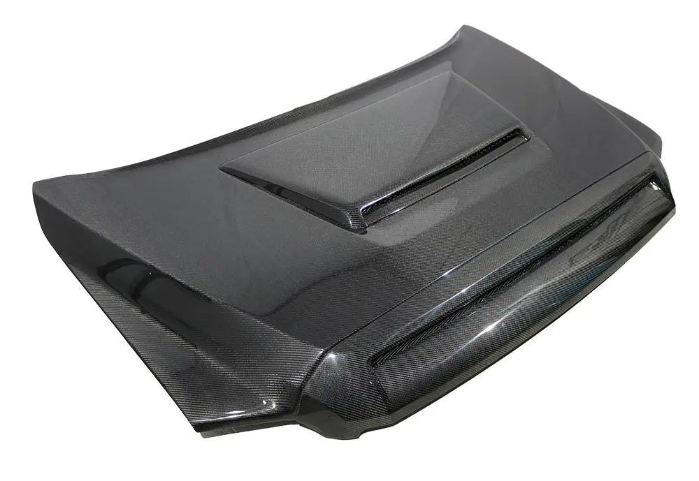 2014-2021 Toyota Tundra 2 doors 4 doors TECHNO R Style Carbon Fiber Black Hood-2