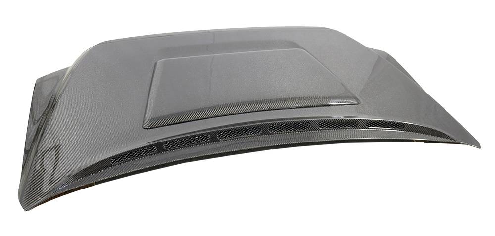 2014-2021 Toyota Tundra 2 doors 4 doors TECHNO R Style Carbon Fiber Black Hood-4