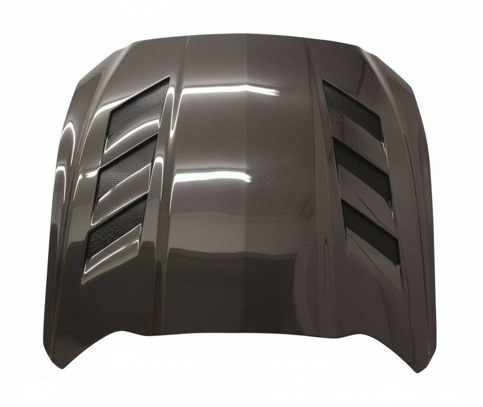 Carbon Fiber Hood AMS Style for Ford MUSTANG 2DR 2015-2017