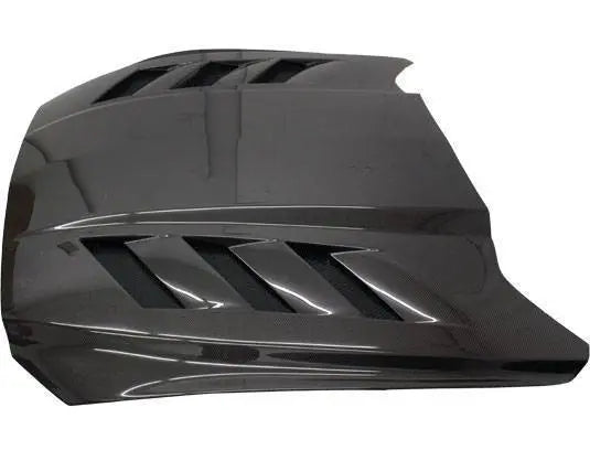 2015-2017 Ford Mustang 2 doors AMS Style Carbon Fiber Black Hood-2