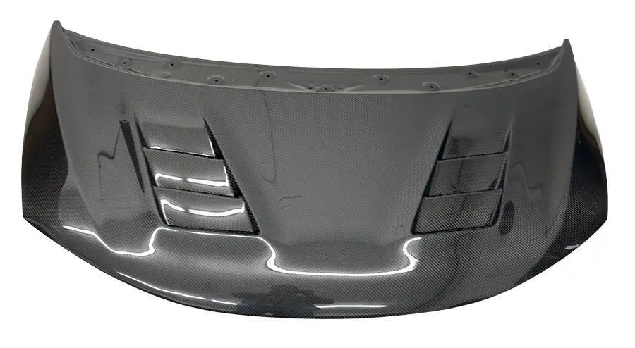 2015-2017 Honda Fit 4 doors RR Style Carbon Fiber Black Hood-2