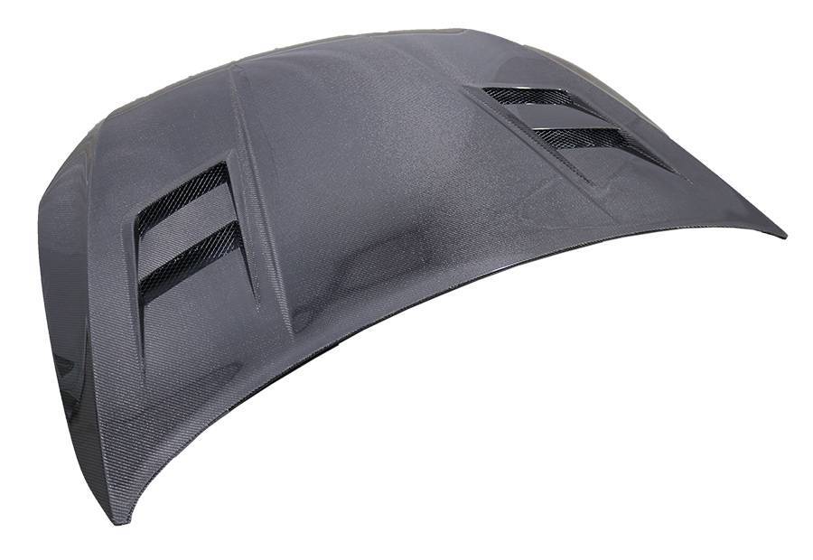 2015-2021 Volkswagen Golf 6 2 doors 4 doors A SPEC Style Carbon Fiber Black Hood-3