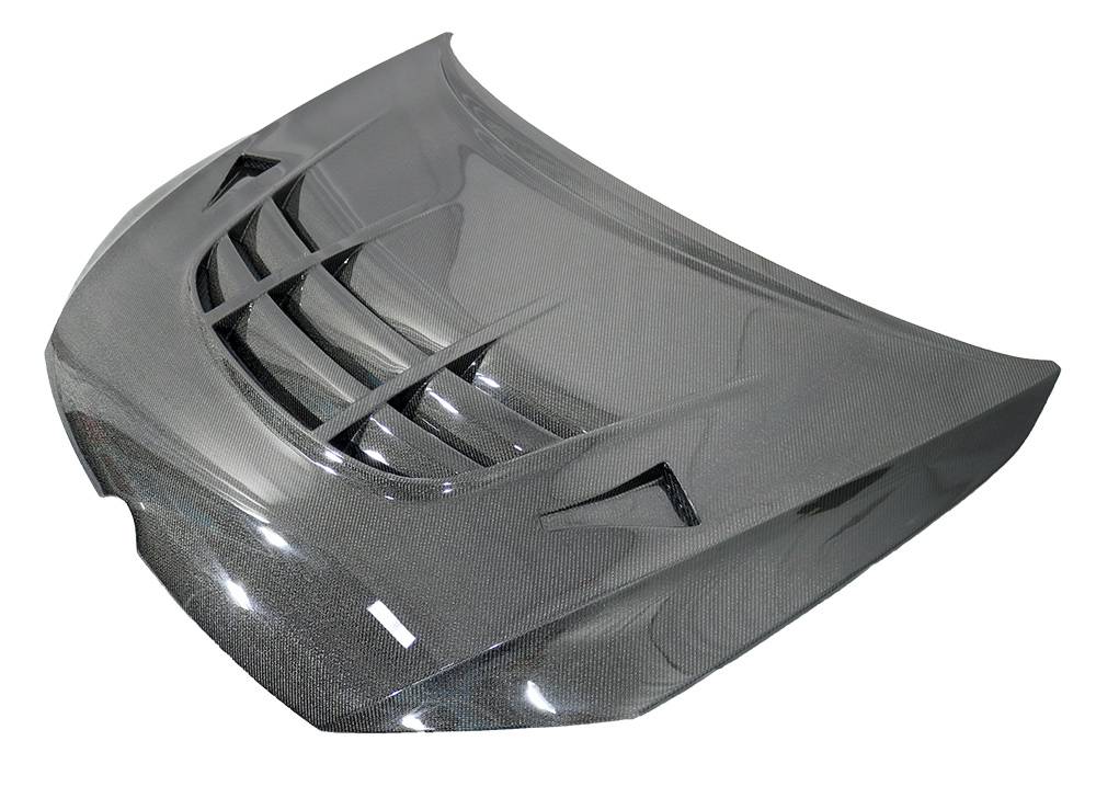 2015-2021 Volkswagen Golf 7 GTR Style Double Sided Carbon Fiber Carbon Fiber Black Hood-1