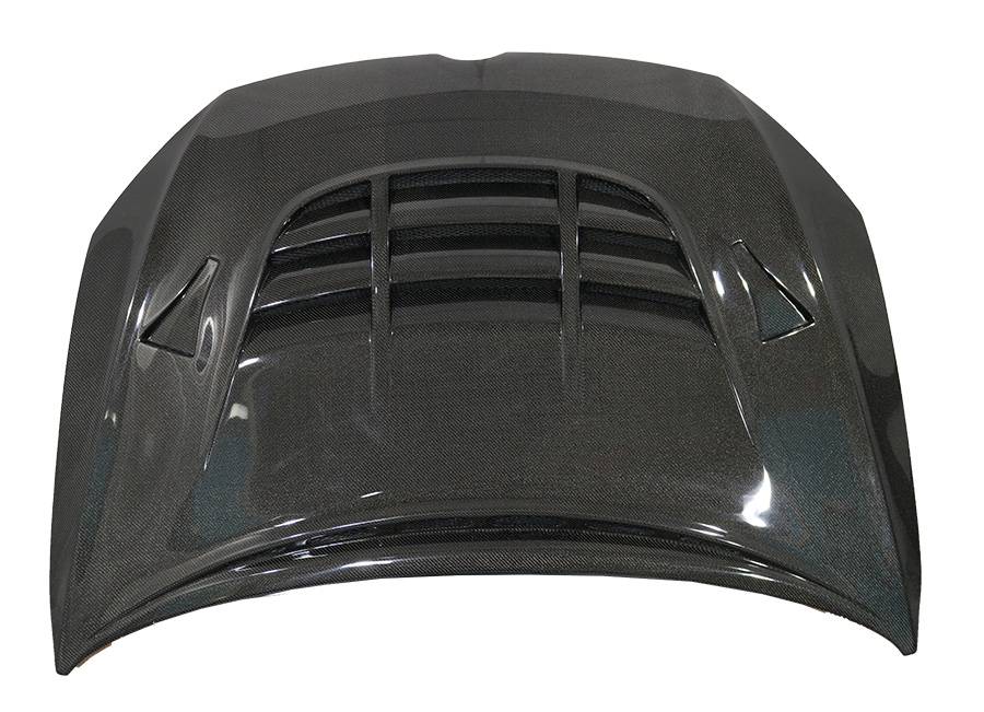 2015-2021 Volkswagen Golf 7 GTR Style Double Sided Carbon Fiber Carbon Fiber Black Hood-4