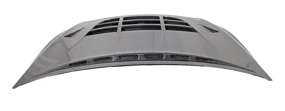 2015-2021 Volkswagen Golf 7 GTR Style Double Sided Carbon Fiber Carbon Fiber Black Hood-5