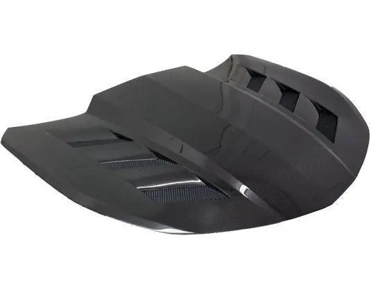 2016-2023 Chevrolet Camaro 2 doors AMS Style Carbon Fiber Black Hood-2