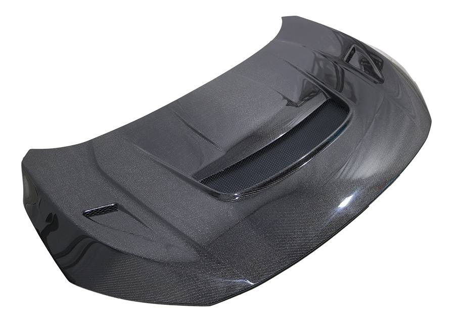 2016-2021 Honda Civic 4 doors VRS Style Carbon Fiber Black Hood-3