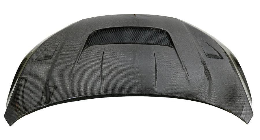 2017-2021 Honda Civic VRS Style Carbon Fiber Black Hood-2