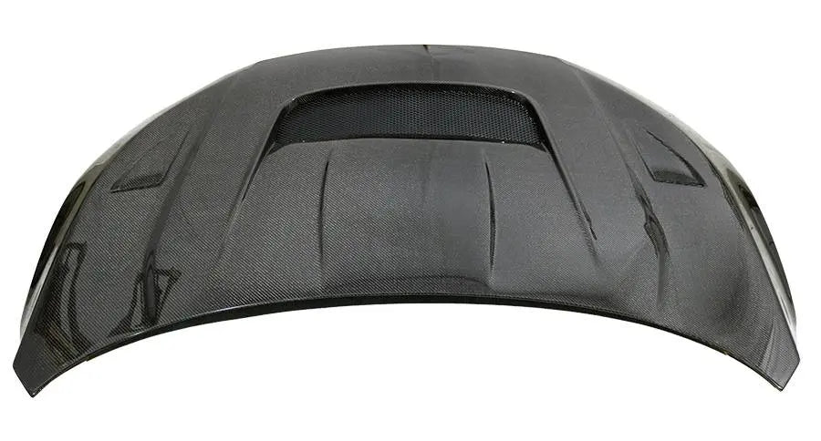 2017-2021 Honda Civic VRS Style Carbon Fiber Black Hood-2