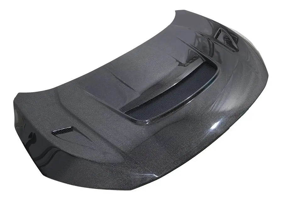 2017-2021 Honda Civic VRS Style Carbon Fiber Black Hood-3
