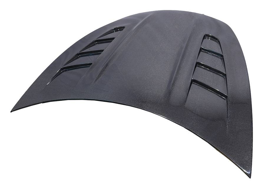 2017-2022 Tesla Model 3 4 doors Carbon Fiber Black Hood-2