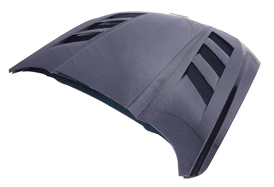 2018-2023 Ford Mustang 2 doors AMS Style Carbon Fiber Black Hood-4