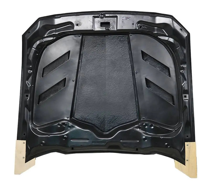 2018-2023 Ford Mustang 2 doors AMS Style Carbon Fiber Black Hood-5