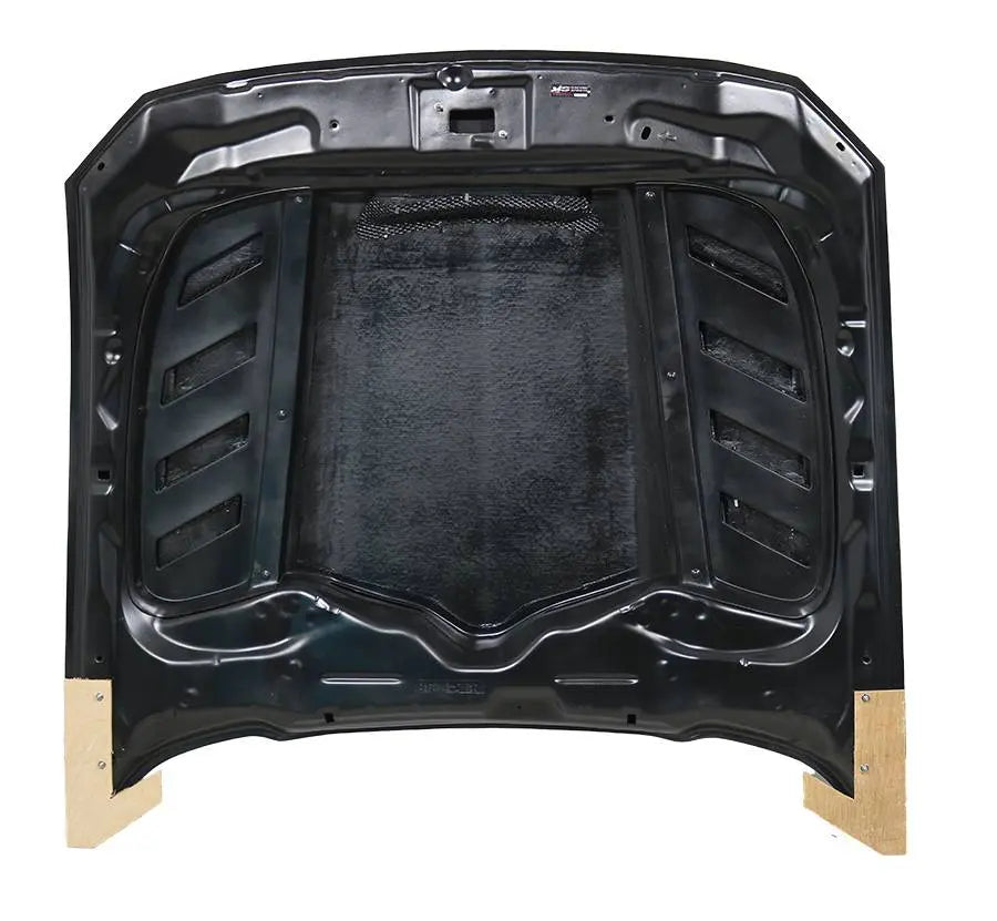 2018-2023 Ford Mustang 2 doors TERMINATOR Style Carbon Fiber Black Hood-4