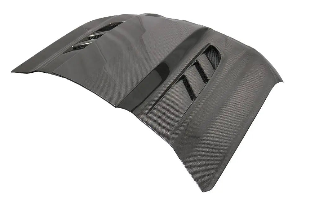 2019-2023 Chevrolet Silverado 2 doors 4 doors VTM Style Carbon Fiber Black Hood-3