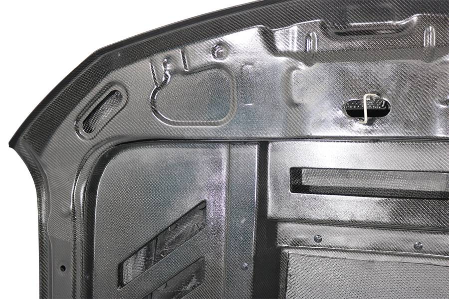 2019-2023 Chevrolet Silverado 2 doors 4 doors VTM Style Double Sided Carbon Fiber Carbon Fiber Black Hood-4