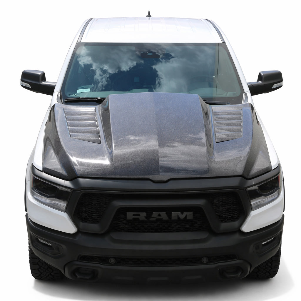 2019-2025 Dodge Ram 1500 2 doors 4 doors TMS Style Carbon Fiber Black Hood
