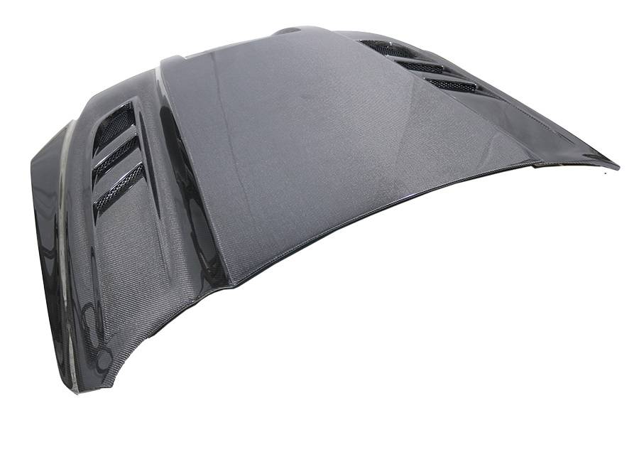 2019-2023 Dodge Ram 1500 2 doors 4 doors TMS Style Carbon Fiber Black Hood-5