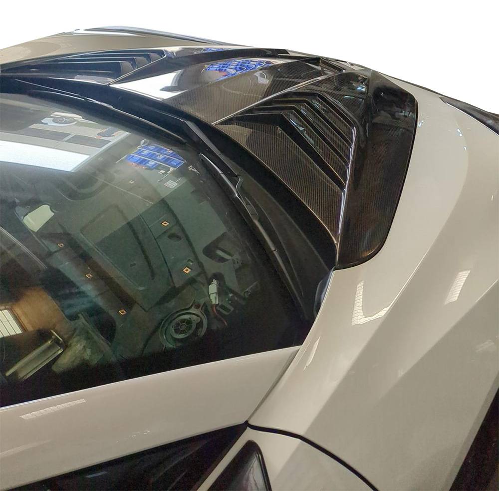 2020-2024 Chevrolet Corvette APEX Style Double Sided Carbon Fiber Carbon Fiber Hood-4