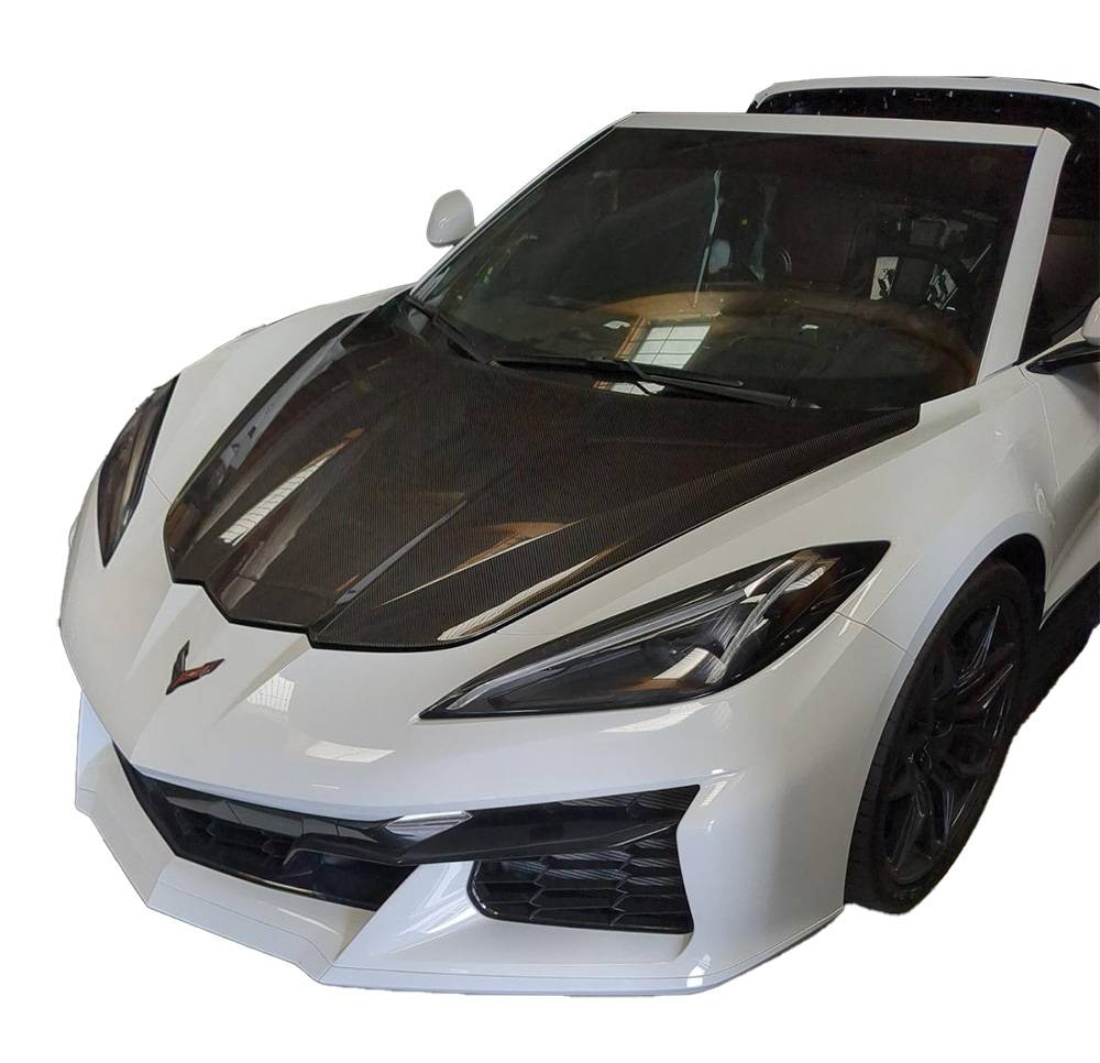 2020-2024 Chevrolet Corvette OEM Style Double Sided Carbon Fiber Carbon Fiber Hood-2