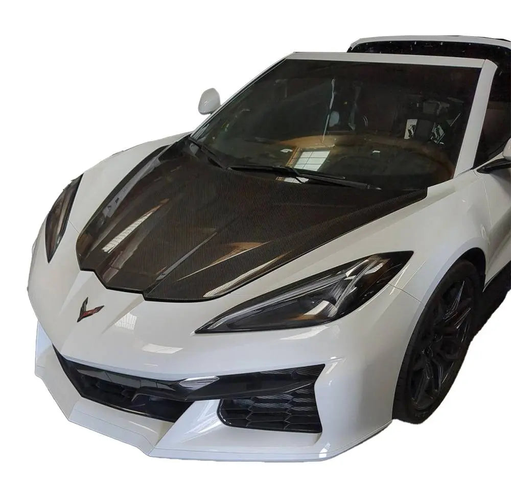 2020-2024 Chevrolet Corvette OEM Style Double Sided Carbon Fiber Carbon Fiber Hood-2