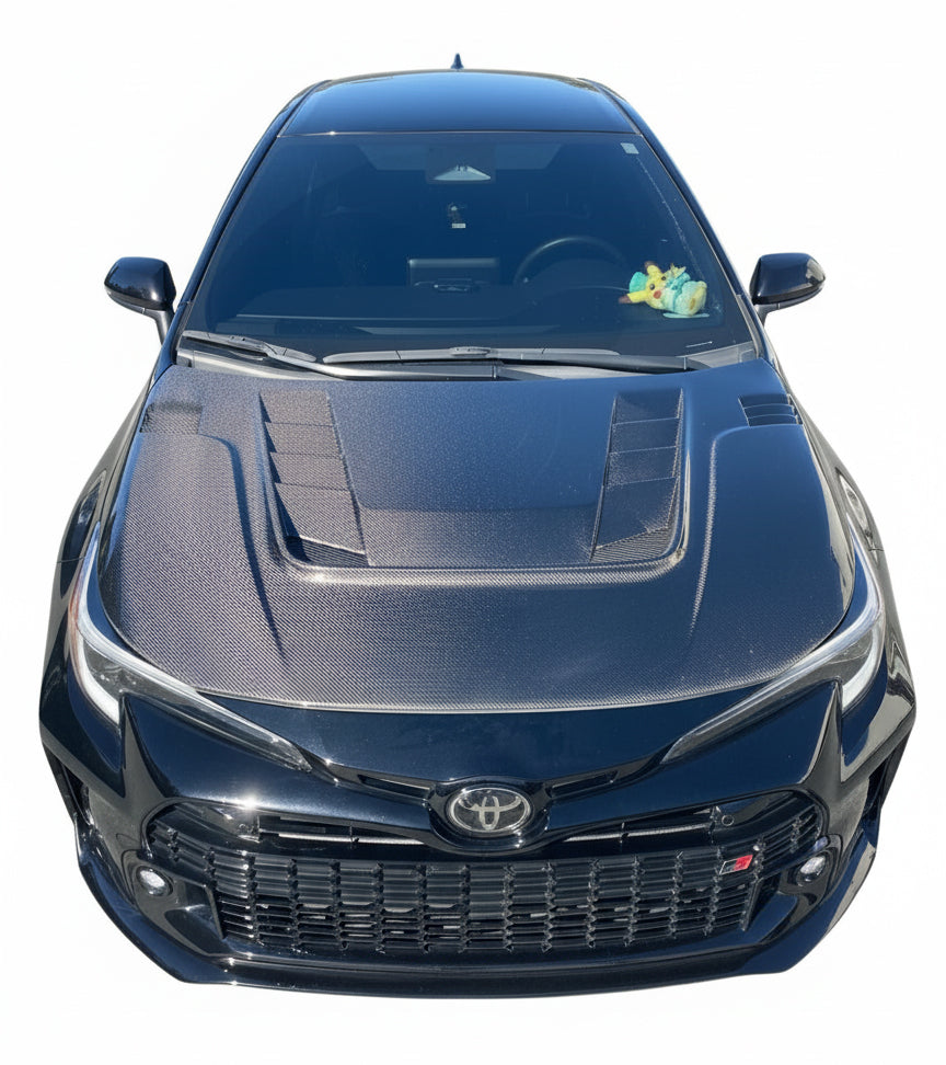 2020-2026 Toyota Corolla HatchBack/Sedan VS 2 Style Carbon Fiber Hood