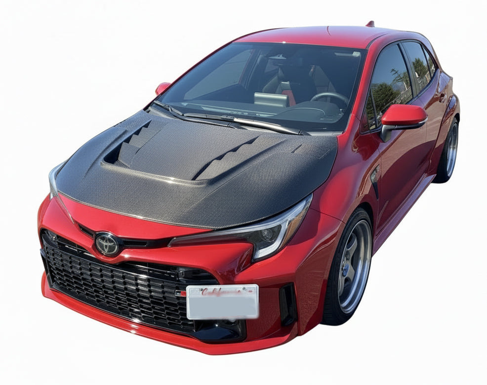 2020-2026 Toyota Corolla HatchBack/Sedan VS 2 Style Carbon Fiber Hood