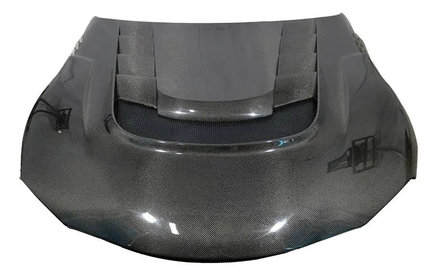 2020-2023 Toyota Supra 2 doors VRS Style Carbon Fiber Black Hood-3