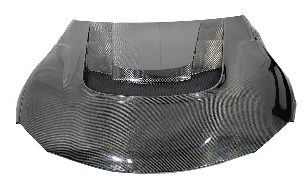 2020-2024 Toyota Supra 2 doors VRS Style Double Sided Hybrid Carbon Fiber Double Sided Carbon Fiber Carbon Fiber Black Hood-2