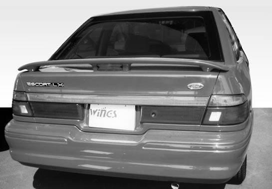1992-1996 Ford Escort 2 doors 4 doors FRP Primer Spoiler-1