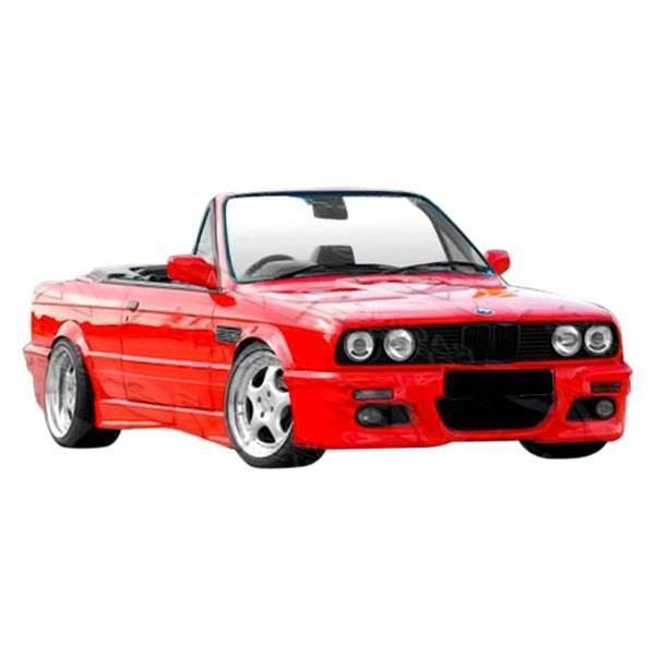 1984-1991 BMW 3 SERIES E30 M3 2 doors M3 (E46 style) Style FRP Primer Front Bumper-1