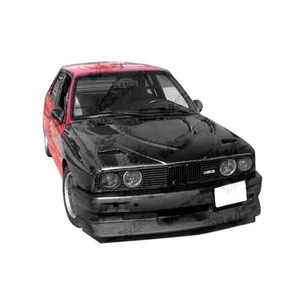 1984-1991 BMW 3 SERIES E30 2 doors 4 doors Euro R Style Carbon Fiber Black Hood-1