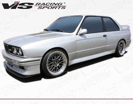 1984-1991 BMW 3 SERIES E30 2 doors M Tech Style FRP Primer Side Skirts-1